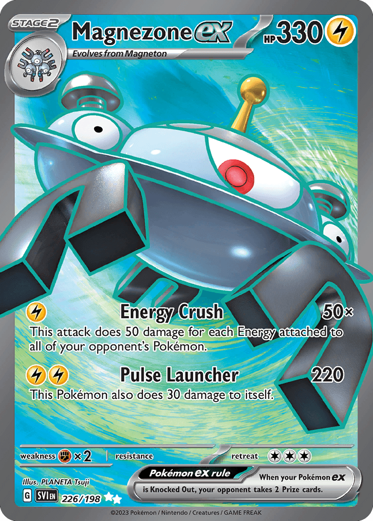 Magnezone ex, carta 226 de Scarlet & Violet