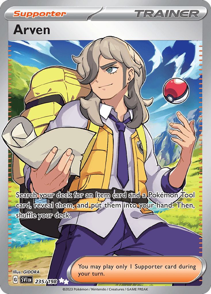 Arven, carta 235 de Scarlet & Violet
