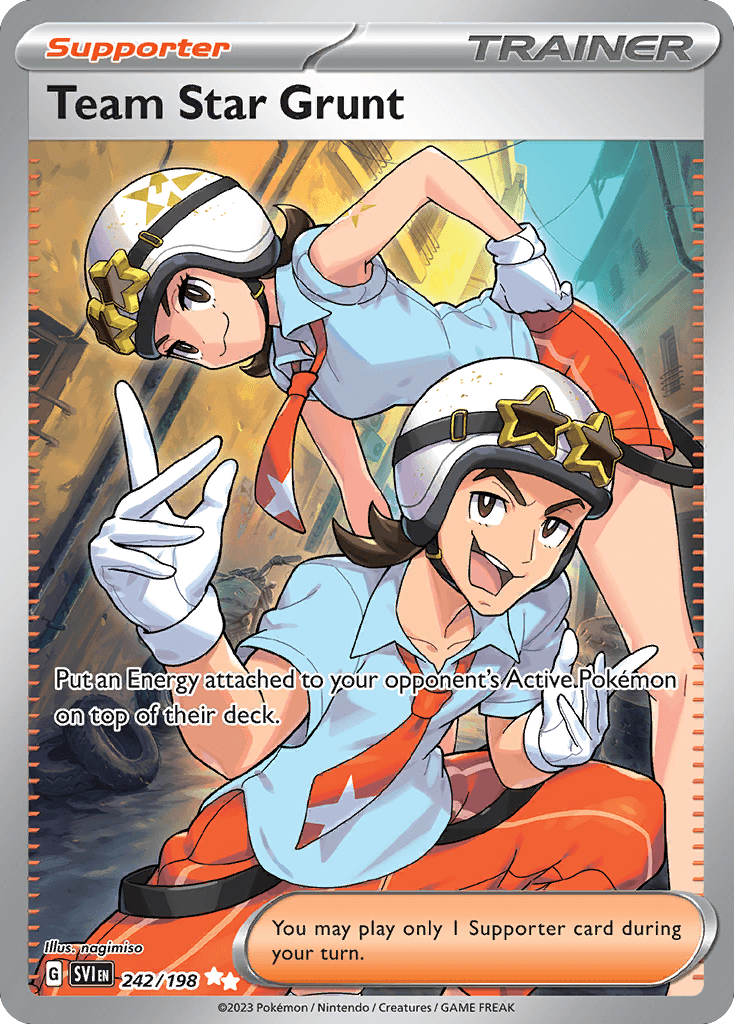 Team Star Grunt, carta 242 de Scarlet & Violet