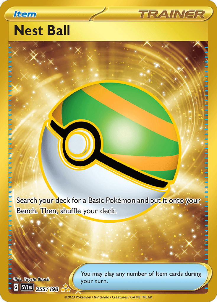 Nest Ball, carta 255 de Scarlet & Violet