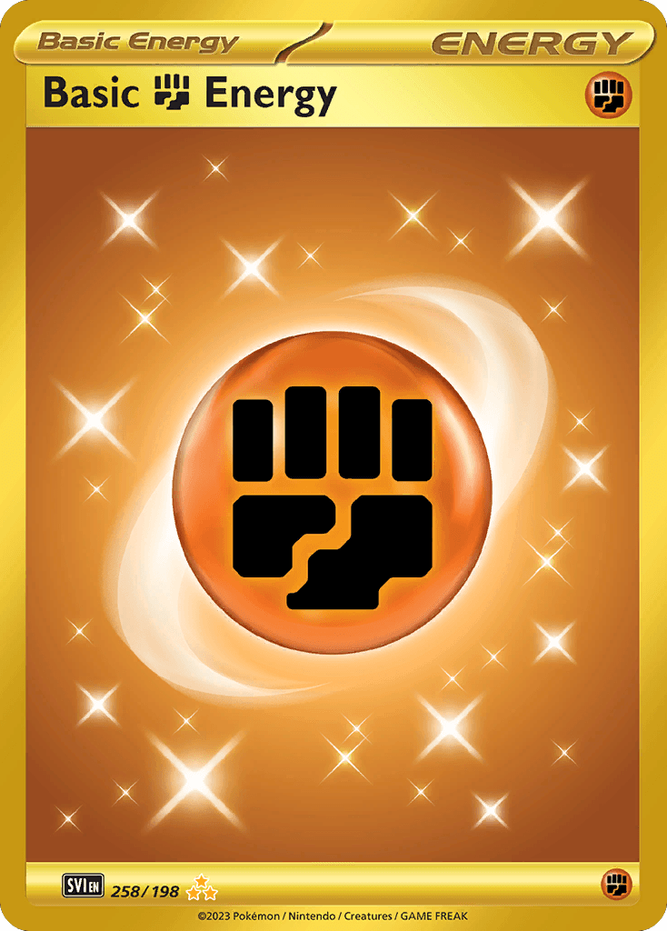Basic Fighting Energy, carta 258 de Scarlet & Violet