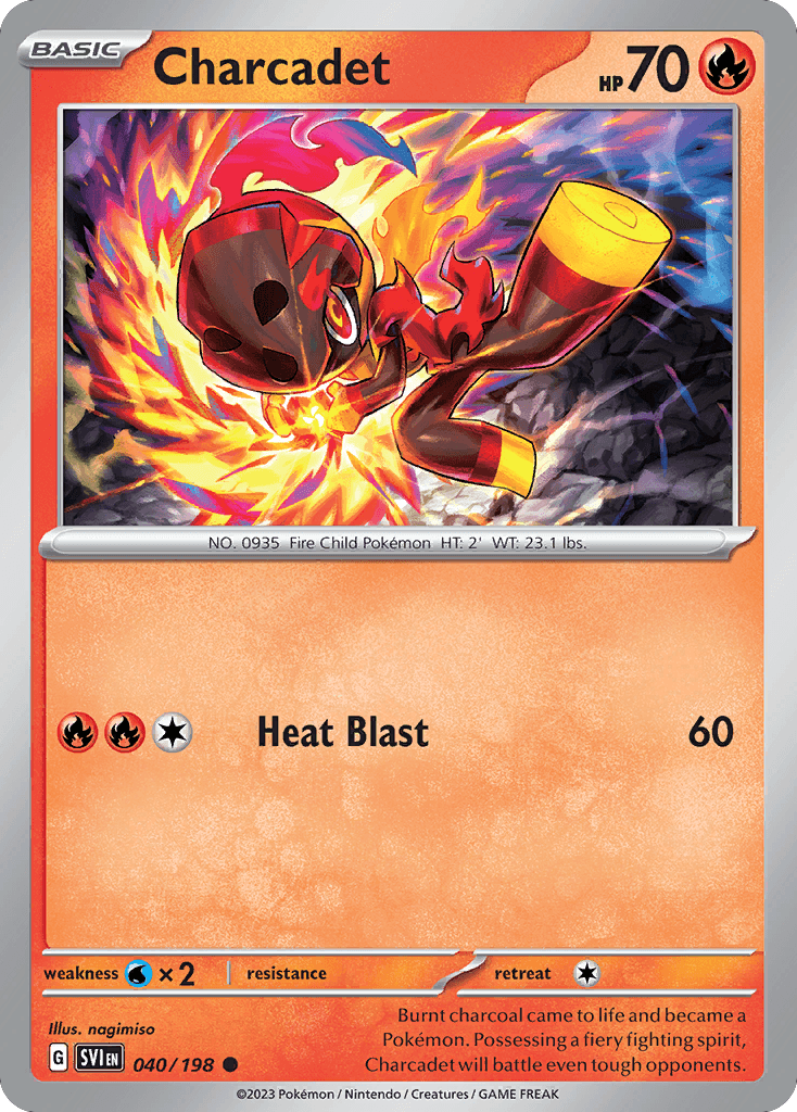 Charcadet, carta 040 de Scarlet & Violet