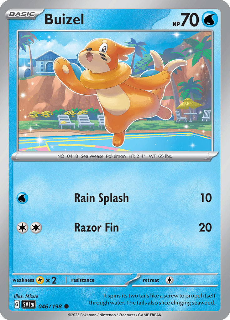 Buizel, carta 046 de Scarlet & Violet