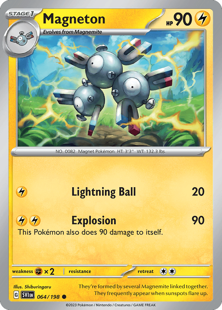 Magneton, carta 064 de Scarlet & Violet