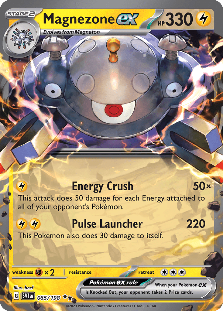 Magnezone ex, carta 065 de Scarlet & Violet
