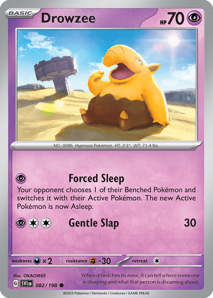 Drowzee, carta 082 de Scarlet & Violet