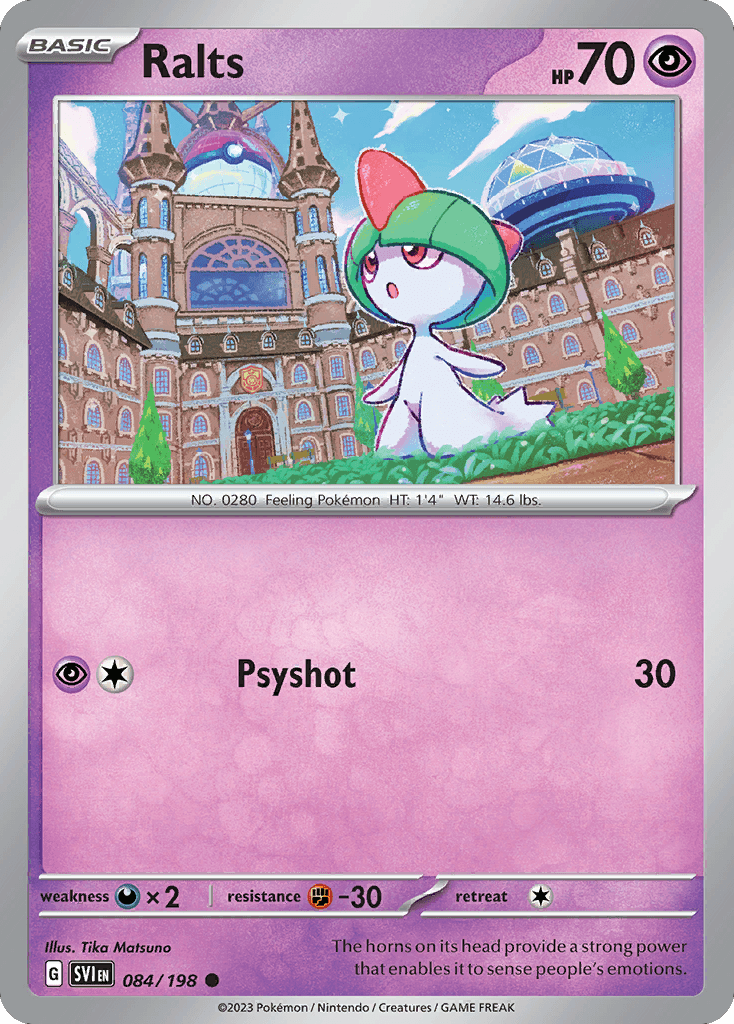 Ralts, carta 084 de Scarlet & Violet