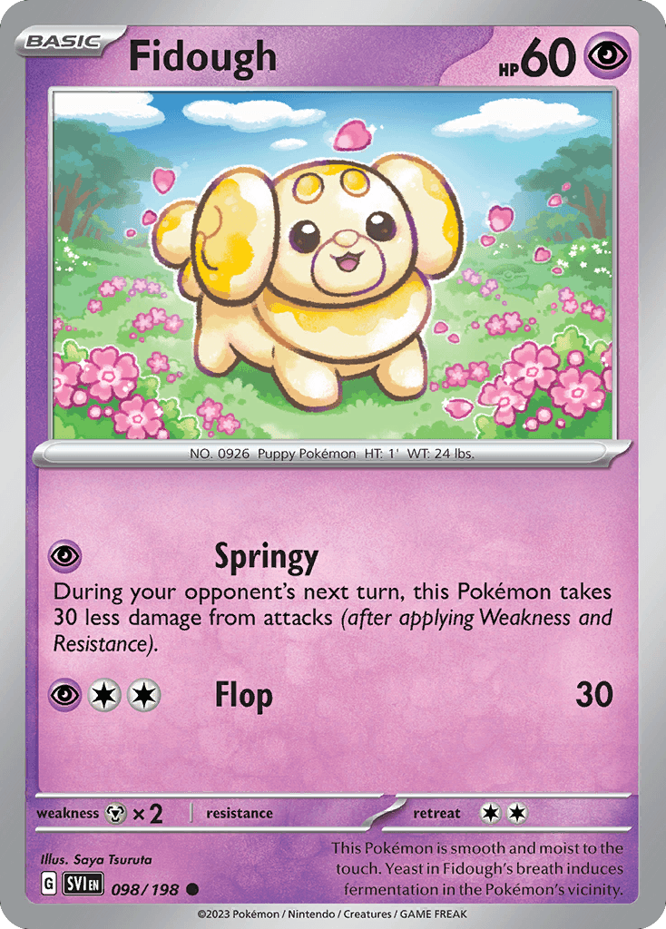 Fidough, carta 098 de Scarlet & Violet
