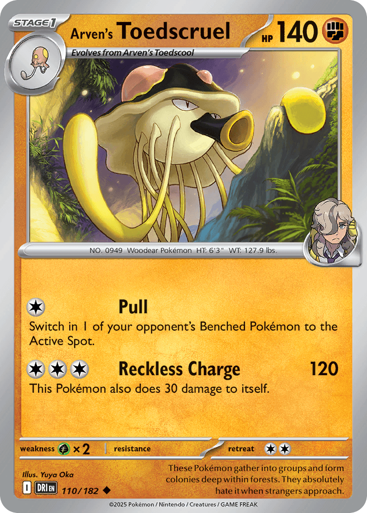 Arven's Toedscruel, carta 110 de Destined Rivals