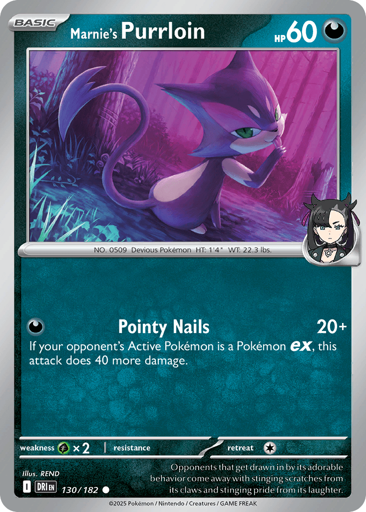 Marnie's Purrloin, carta 130 de Destined Rivals