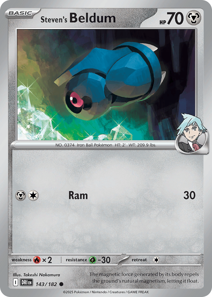 Steven's Beldum, carta 143 de Destined Rivals