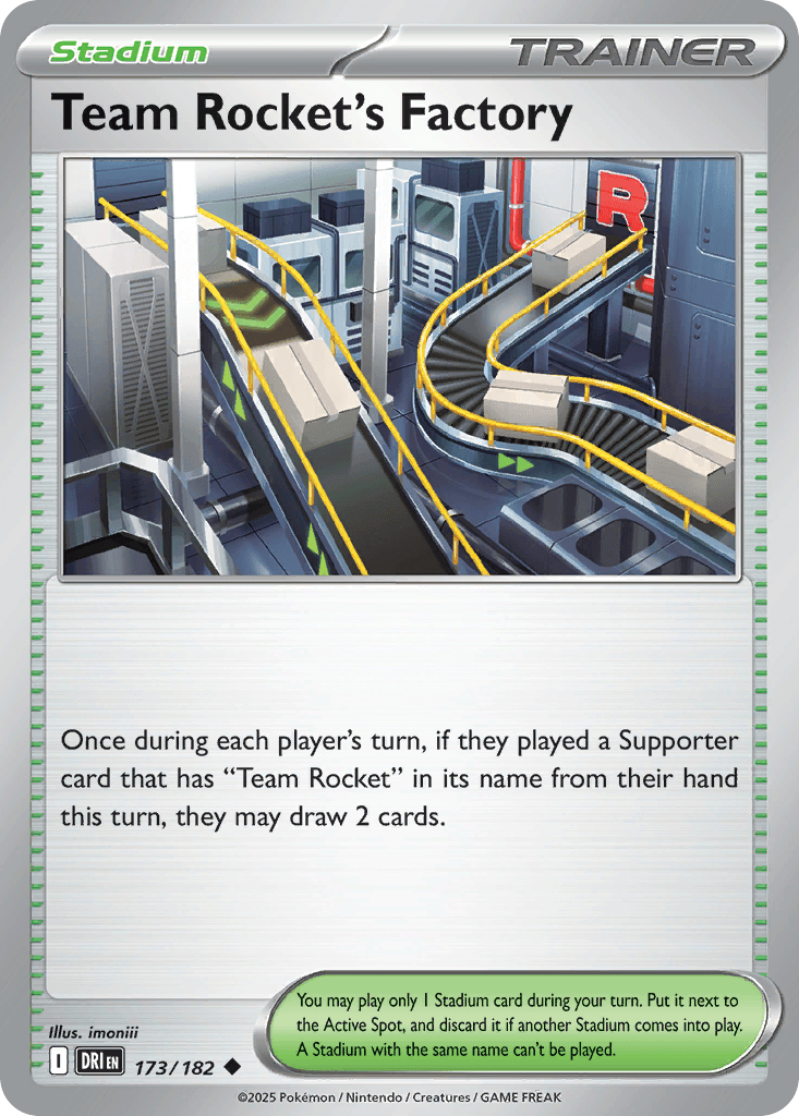 Team Rocket's Factory, carta 173 de Destined Rivals