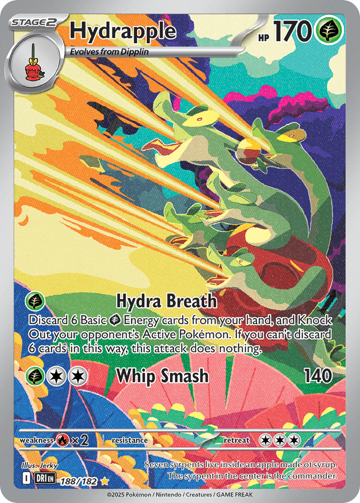 Hydrapple, carta 188 de Destined Rivals