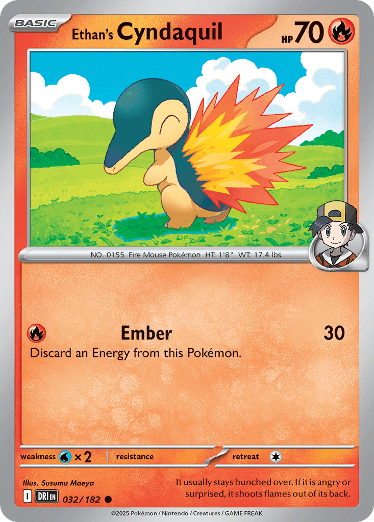 Ethan's Cyndaquil, carta 032 de Destined Rivals