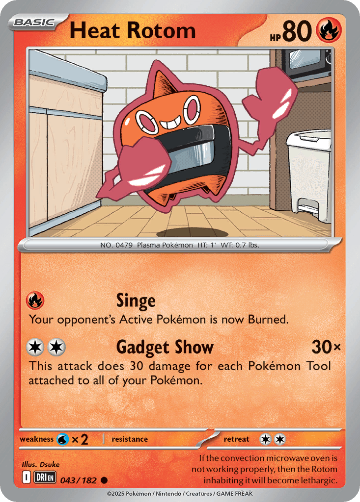 Heat Rotom, carta 043 de Destined Rivals