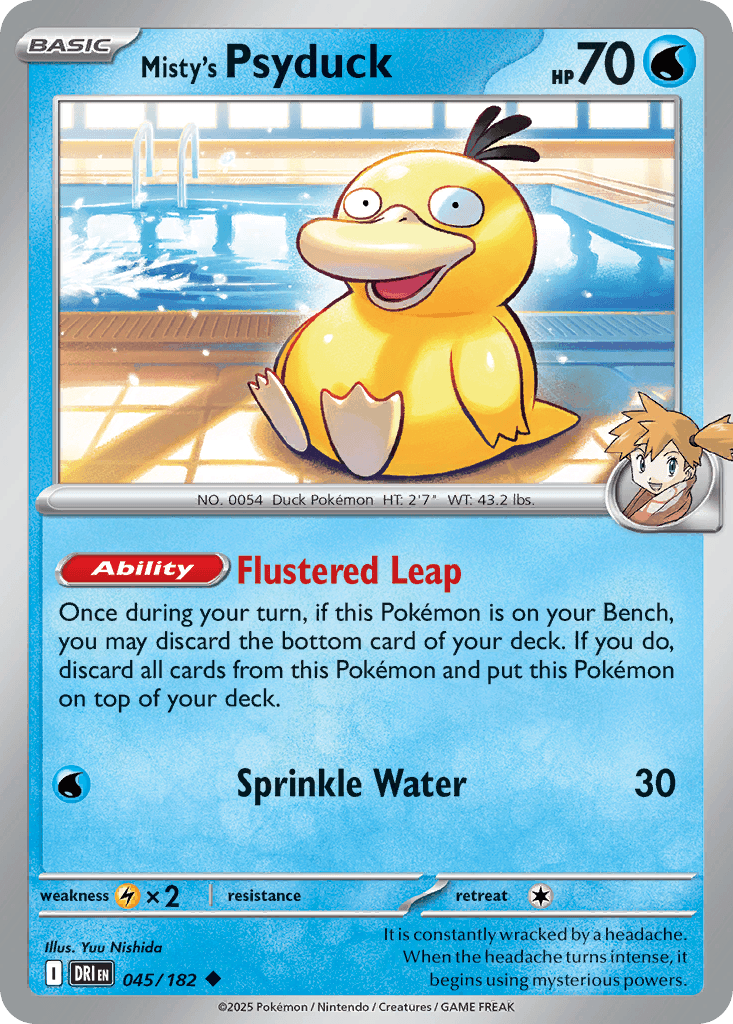 Misty's Psyduck, carta 045 de Destined Rivals