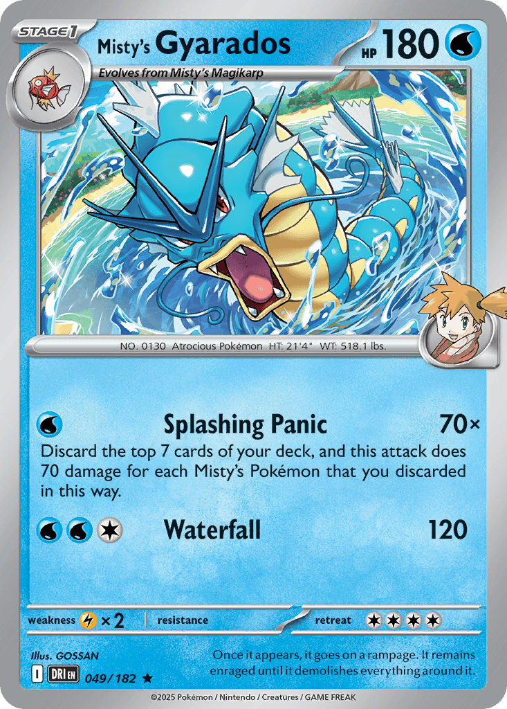 Misty's Gyarados, carta 049 de Destined Rivals