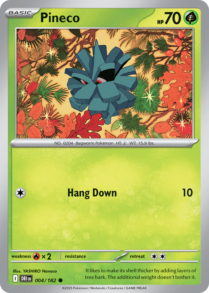 Pineco, carta 004 de Destined Rivals