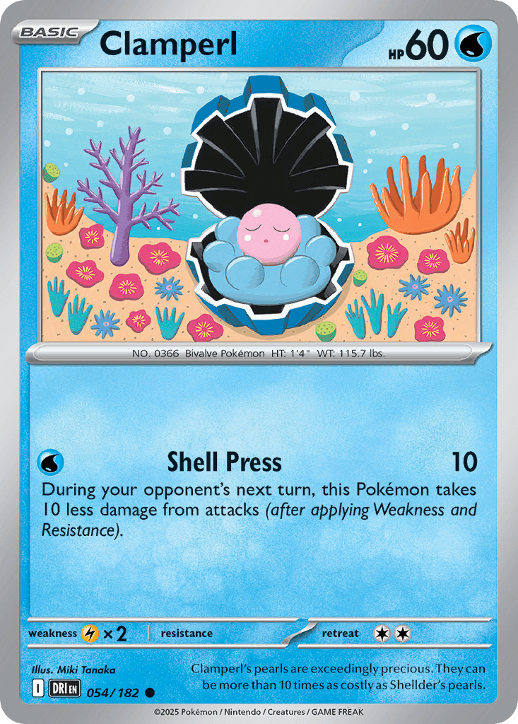 Clamperl, carta 054 de Destined Rivals