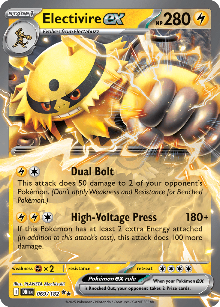 Electivire ex, carta 069 de Destined Rivals