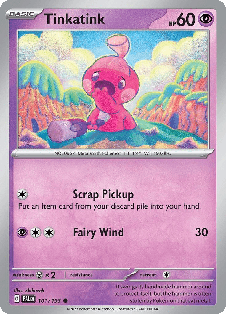 Tinkatink, carta 101 de Paldea Evolved