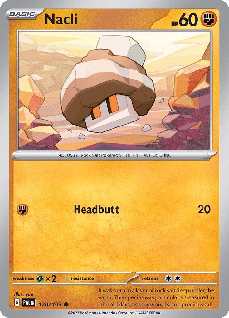 Nacli, carta 120 de Paldea Evolved