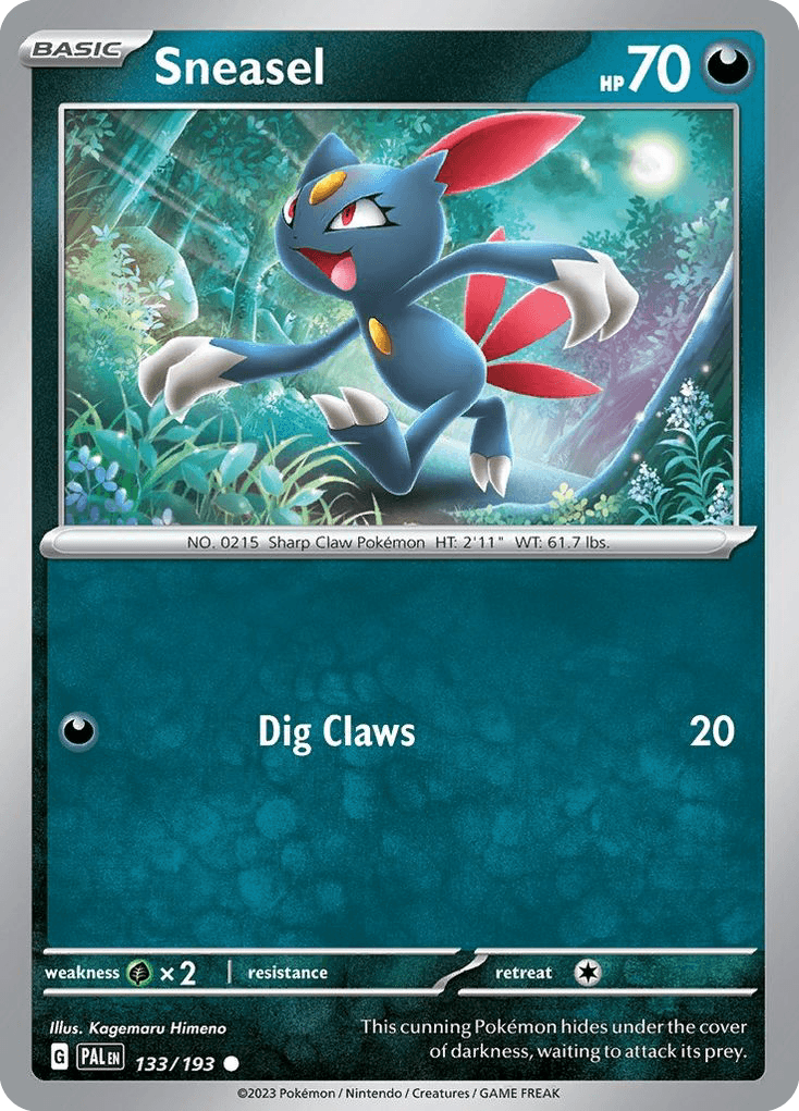 Sneasel, carta 133 de Paldea Evolved