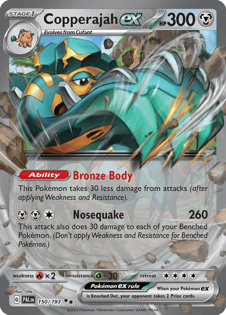 Copperajah ex, carta 150 de Paldea Evolved