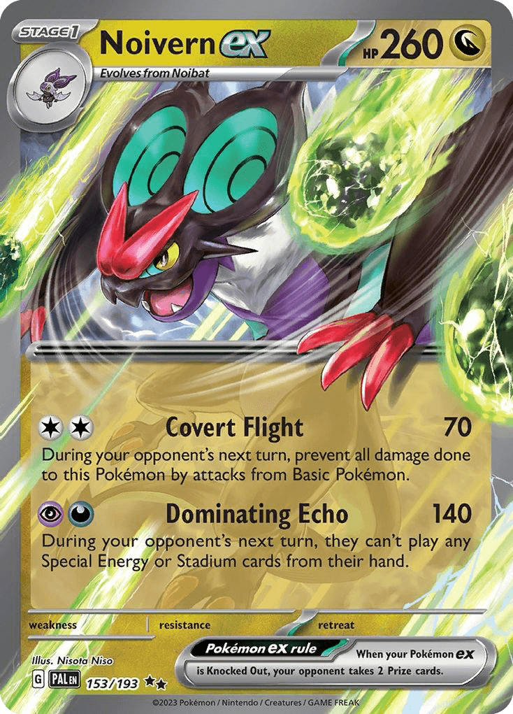 Noivern ex, carta 153 de Paldea Evolved