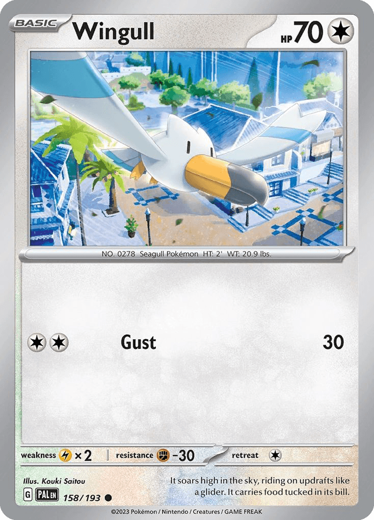 Wingull, carta 158 de Paldea Evolved