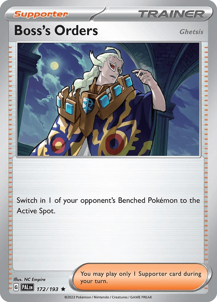 Boss's Orders, carta 172 de Paldea Evolved