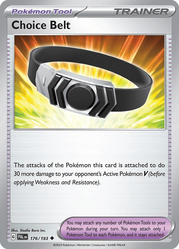 Choice Belt, carta 176 de Paldea Evolved