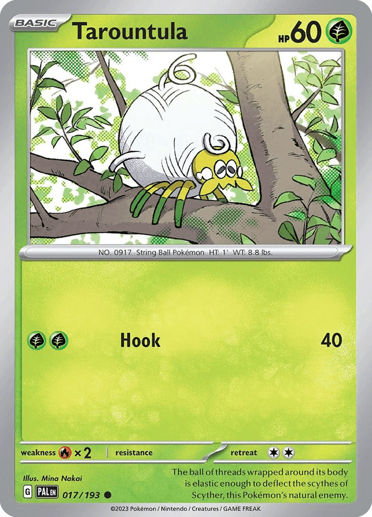 Tarountula, carta 017 de Paldea Evolved