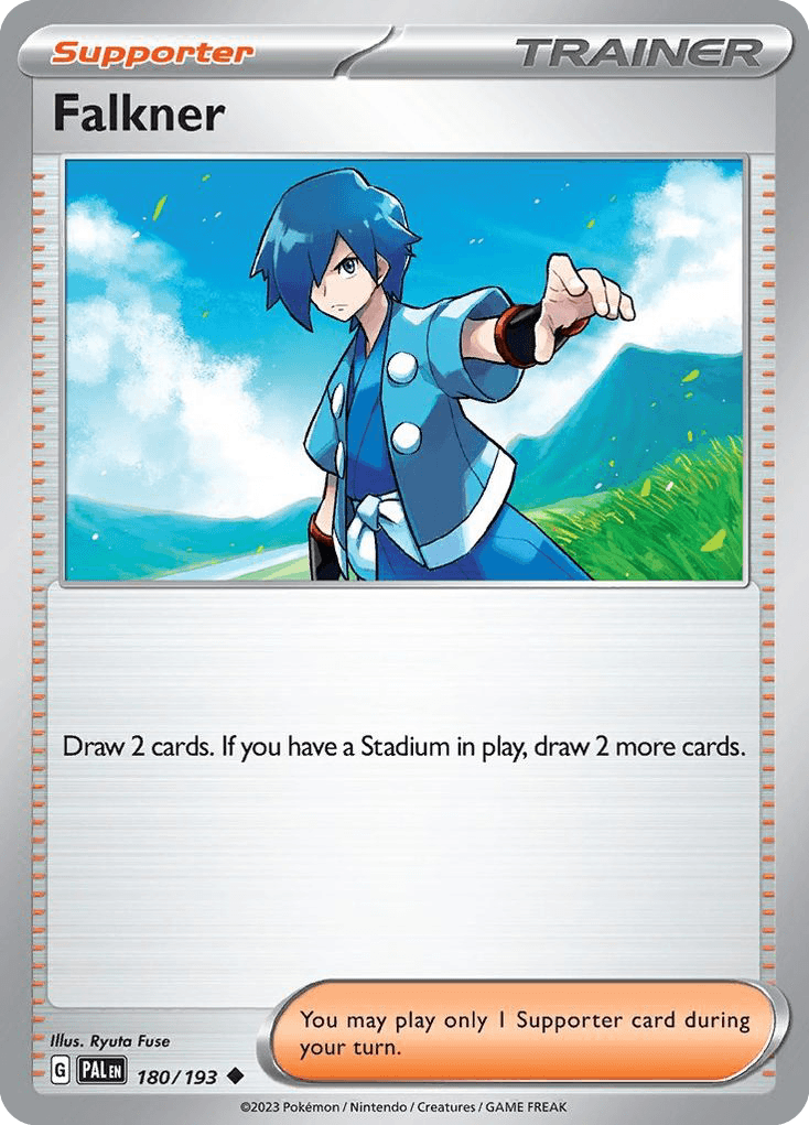 Falkner, carta 180 de Paldea Evolved