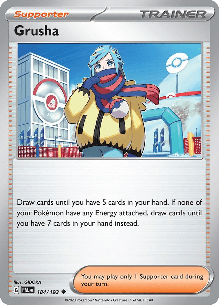 Grusha, carta 184 de Paldea Evolved
