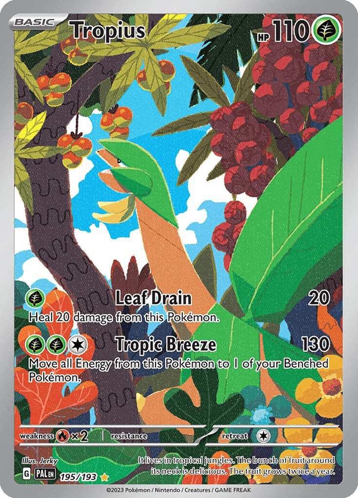 Tropius, carta 195 de Paldea Evolved