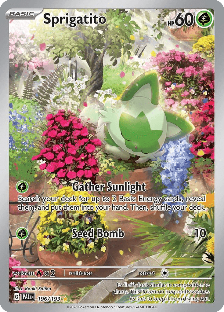 Sprigatito, carta 196 de Paldea Evolved