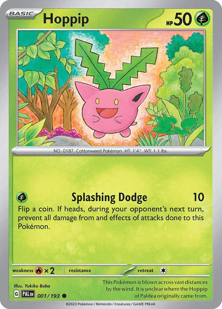 Hoppip, carta 001 de Paldea Evolved
