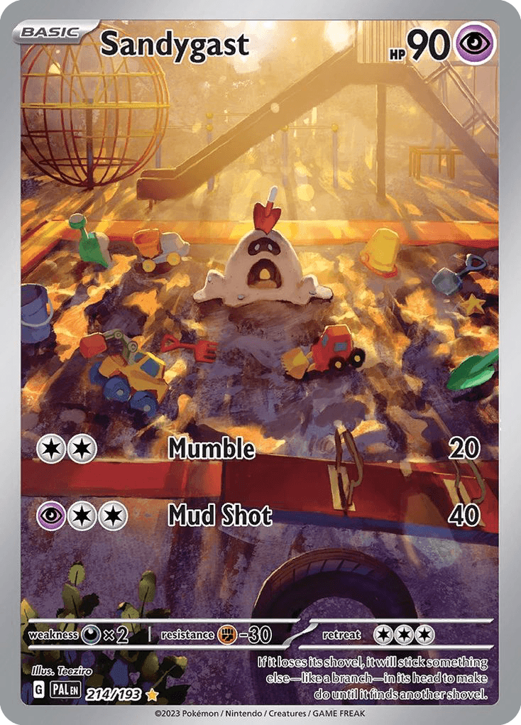 Sandygast, carta 214 de Paldea Evolved