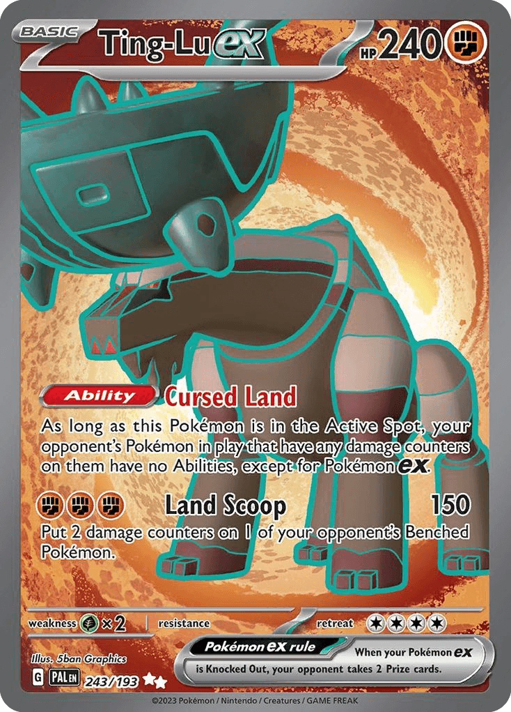 Ting-Lu ex, carta 243 de Paldea Evolved