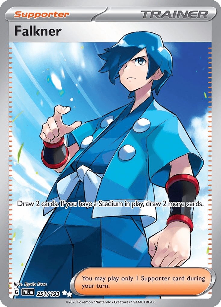 Falkner, carta 251 de Paldea Evolved