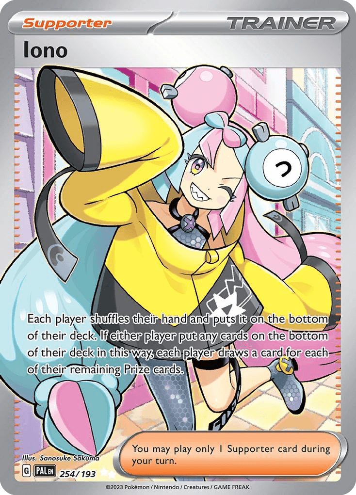 Iono, carta 254 de Paldea Evolved
