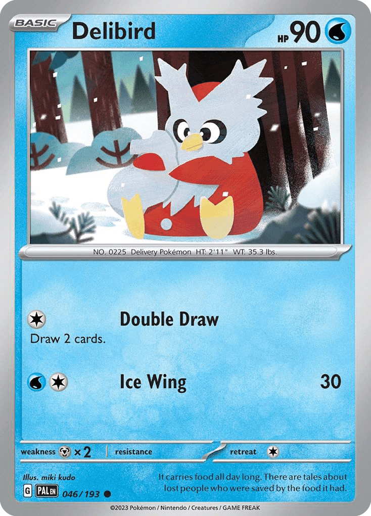 Delibird, carta 046 de Paldea Evolved
