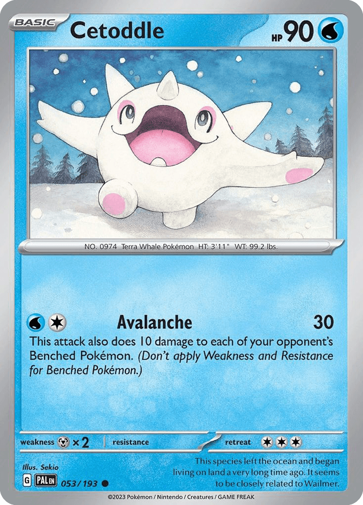 Cetoddle, carta 053 de Paldea Evolved