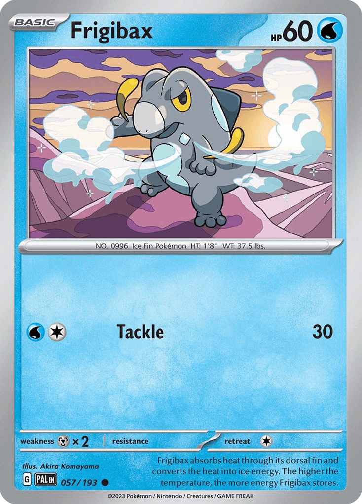 Frigibax, carta 057 de Paldea Evolved