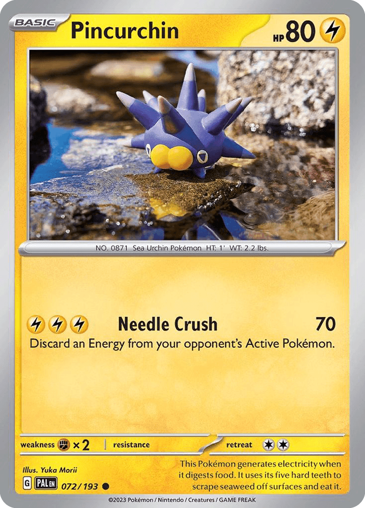 Pincurchin, carta 072 de Paldea Evolved