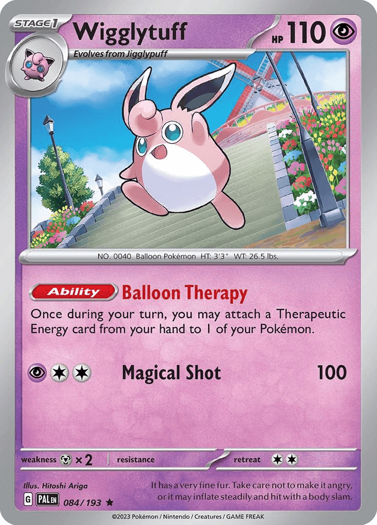 Wigglytuff, carta 084 de Paldea Evolved