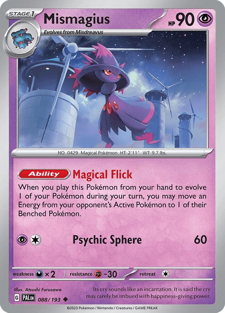 Mismagius, carta 088 de Paldea Evolved