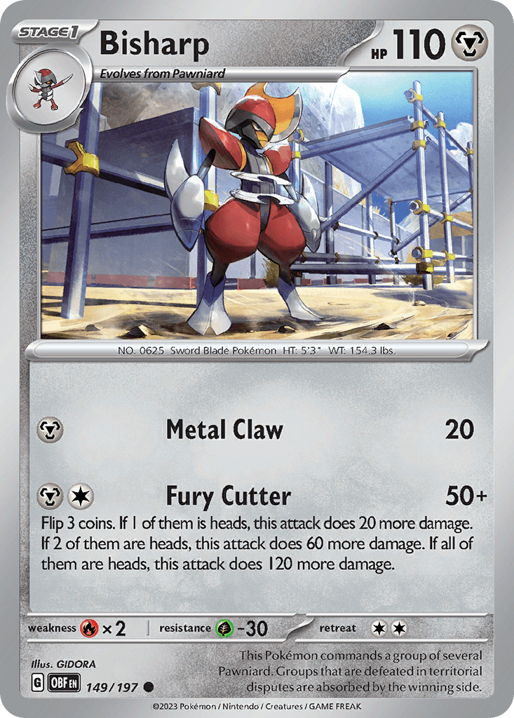 Bisharp, carta 149 de Obsidian Flames
