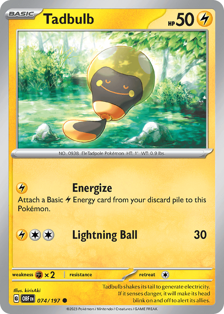 Tadbulb, carta 074 de Obsidian Flames
